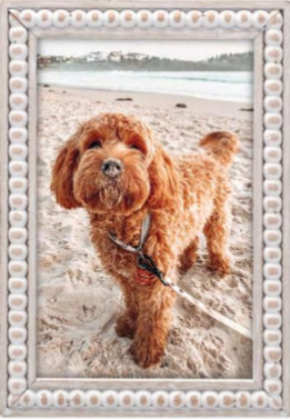 4x6 White Bead Picture Frame - Findlay Rowe Designs