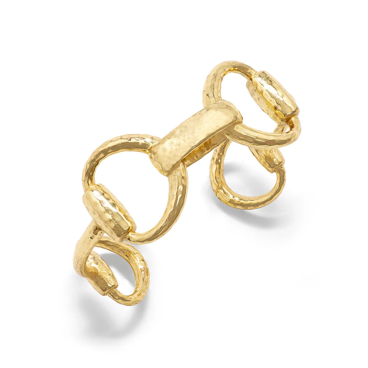 Bracelet - Equestrian Snaffle Bit Link Cuff - Gold - Findlay Rowe Designs