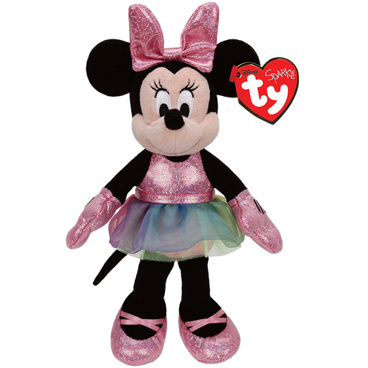 Ty- Minnie Mouse Ballerina 8" Sparkle