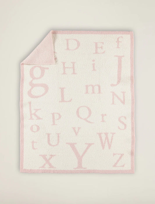 Barefoot Dreams - ABC Blanket - CozyChic® - Dusty Rose/Cream - Findlay Rowe Designs