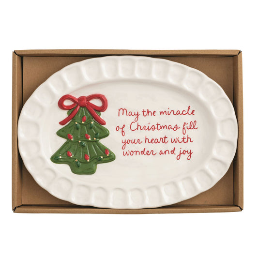 Mudpie - Platter - Tree Miracle of Christmas - Findlay Rowe Designs