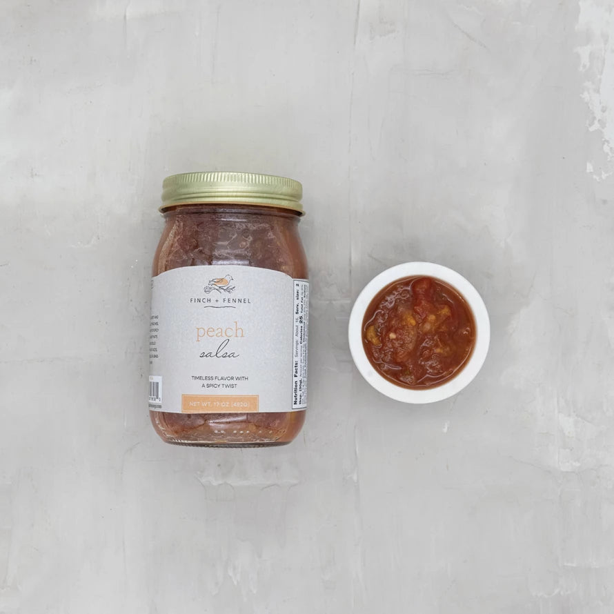 Finch and Fennel - 17 oz. Peach Salsa - Findlay Rowe Designs