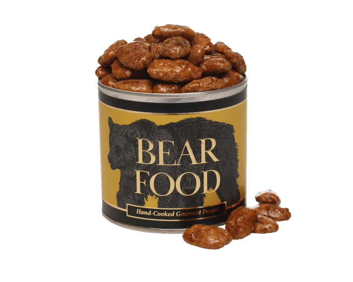 Bear Food - Honey Toasted Gourmet Pecans - 10oz tin - Findlay Rowe Designs