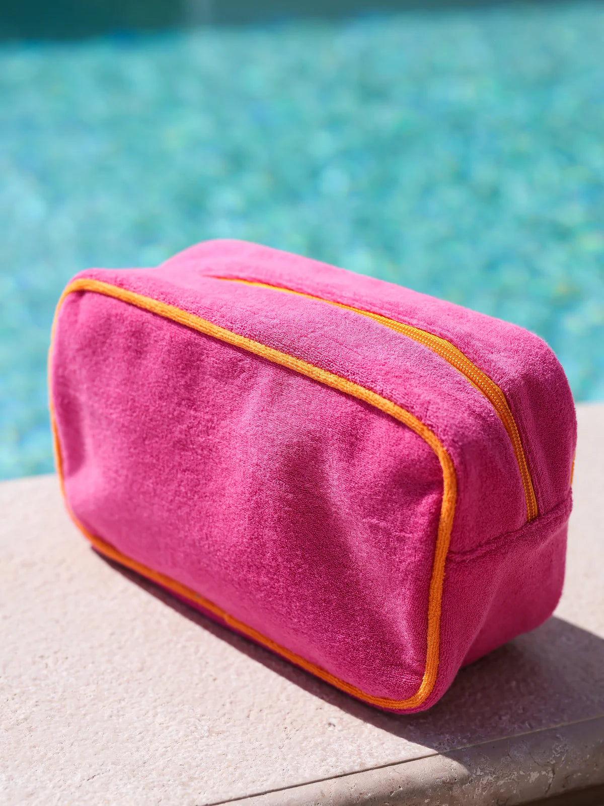 Shiraleah - Cabana Medium Zip Pouch - Magenta - Findlay Rowe Designs