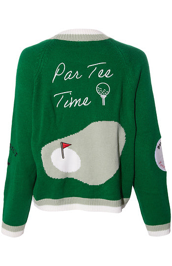 Cardigan - Embroidered Golf - Findlay Rowe Designs