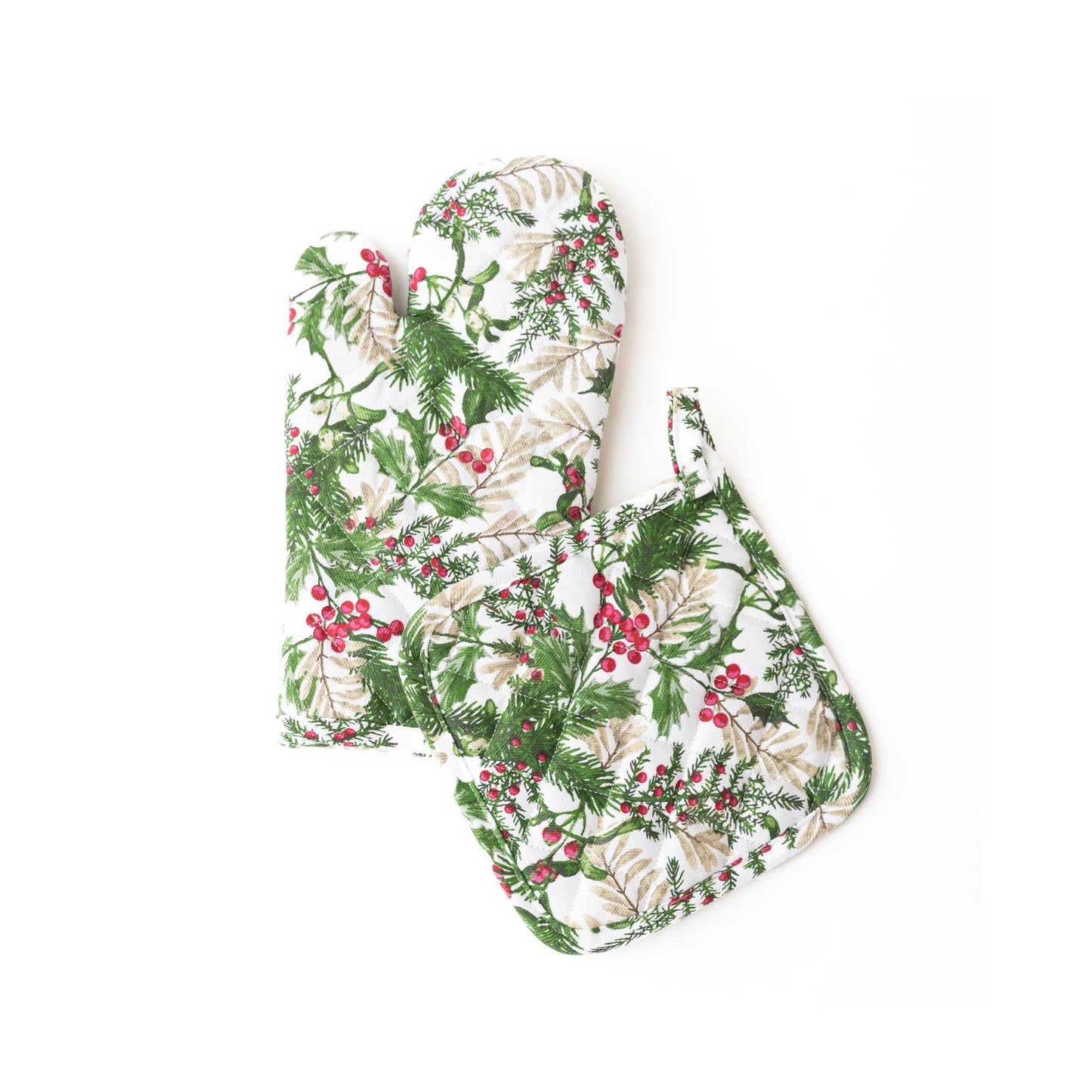8 Oak Lane - Oven Mitt & Potholder - Woodland Berry - Set 2 - Findlay Rowe Designs