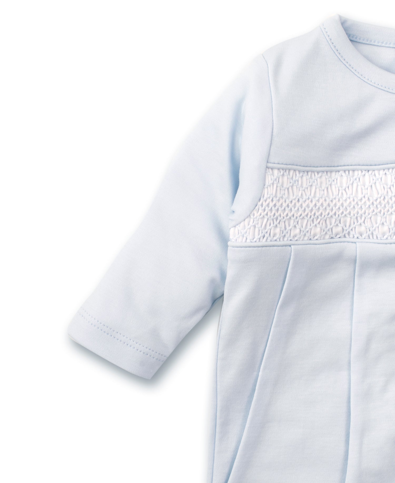 Kissy Kissy - Footie Hand Smocked - Light Blue - Findlay Rowe Designs
