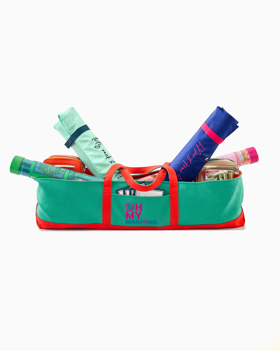 Oh My Mahjong - Mat Storage Bag - Teal - Findlay Rowe Designs