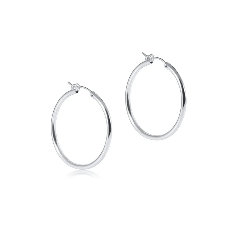 Enewton - Round Sterling 1.25 inch Hoop - Smooth - Findlay Rowe Designs
