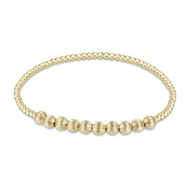 Enewton - Dignity Beaded Bliss 2mm Bead Bracelet - 4mm Gold - Findlay Rowe Designs
