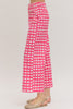 Entro - Pants - Ankle Length Plaid - Horsebit Accent - Pink White - Findlay Rowe Designs