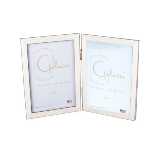 Galassi - Frame - 4x6 Vertical White Burl - Double Frame - Findlay Rowe Designs