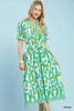 Umgee - Dress - Tropical Floral Midi - Cream - Findlay Rowe Designs