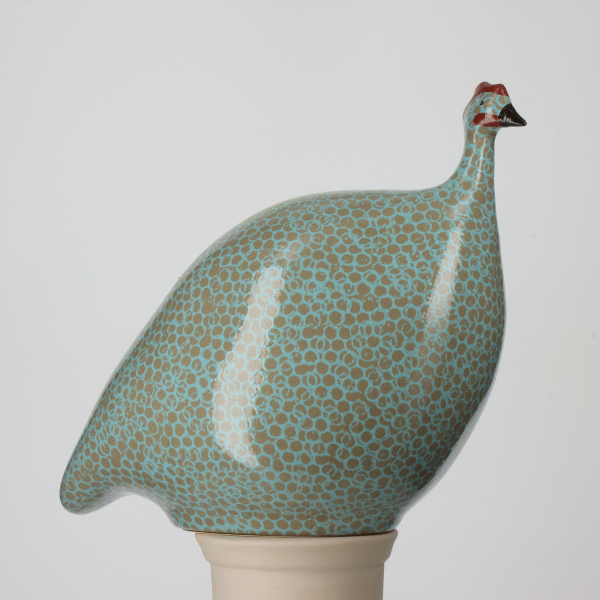 Guinea Fowl - Medium - Gray Speckled Sky Blue - Findlay Rowe Designs