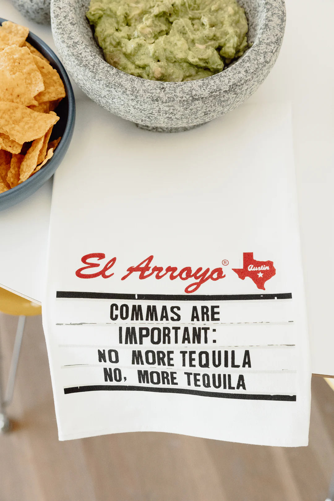 El Arroyo - Tea Towel 14 - Commas Are Important - Findlay Rowe Designs