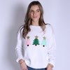 Pippa Sweater - White - Christmas Trees