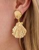 Spartina - Earring - Scallop Shell White Opal - Findlay Rowe Designs