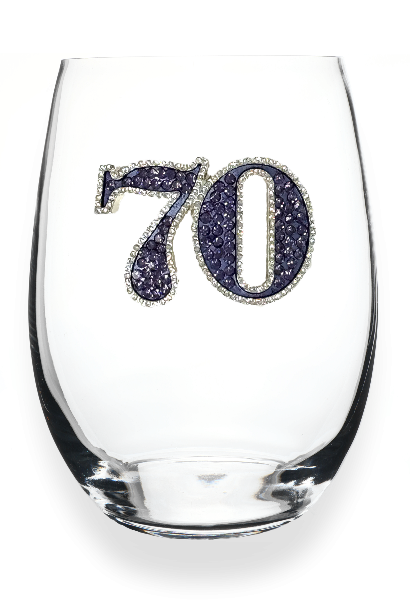 Queens Jewels - Stemless Wine - Jeweled Birthday