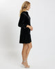 Jude Connally - Velvet Dress - Black Sparkle Henley - Findlay Rowe Designs