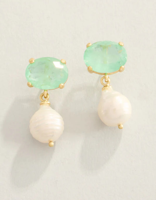 Spartina - Earrings - Naiad Pearl - Sea Foam - Findlay Rowe Designs