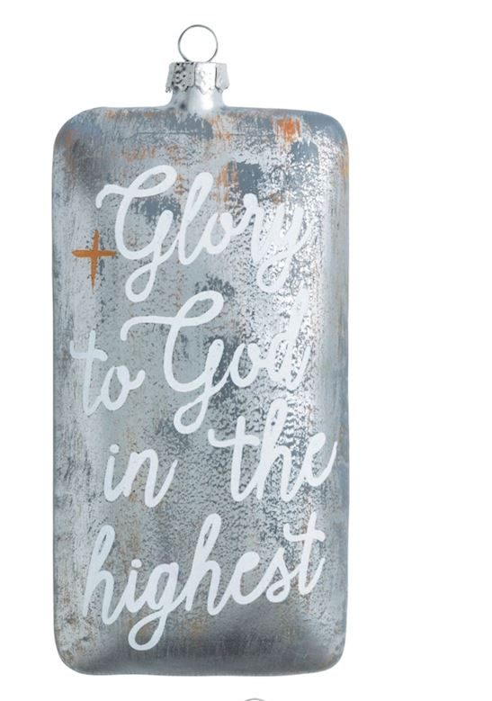Mud Pie - Ornaments - Metallic Painted Inspirational