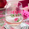 Stemless Wine Glass - Mahj Queen - Findlay Rowe Designs