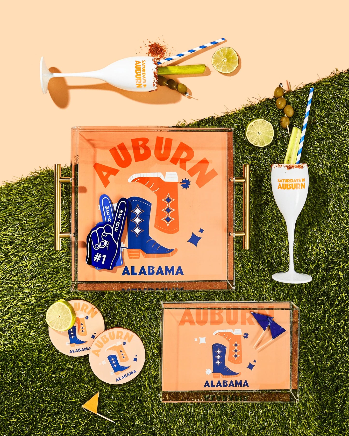 Tart by Taylor - Kickoff Coaster - Auburn - Findlay Rowe Designs