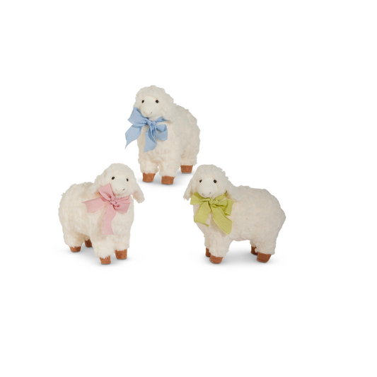 Raz Imports - Figurine - Wooly Sheep with Bow - Findlay Rowe Designs