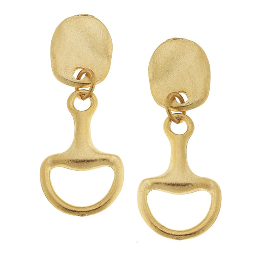 Susan Shaw - Earring - Horse Bit - Gold - Findlay Rowe Designs