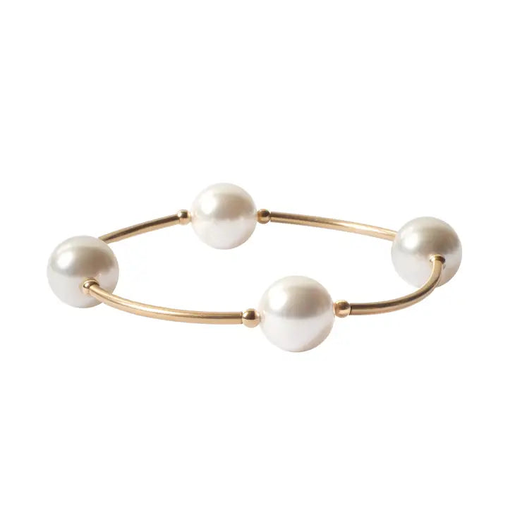 Made as Intended- White Pearl Blessing Bracelet - Findlay Rowe Designs