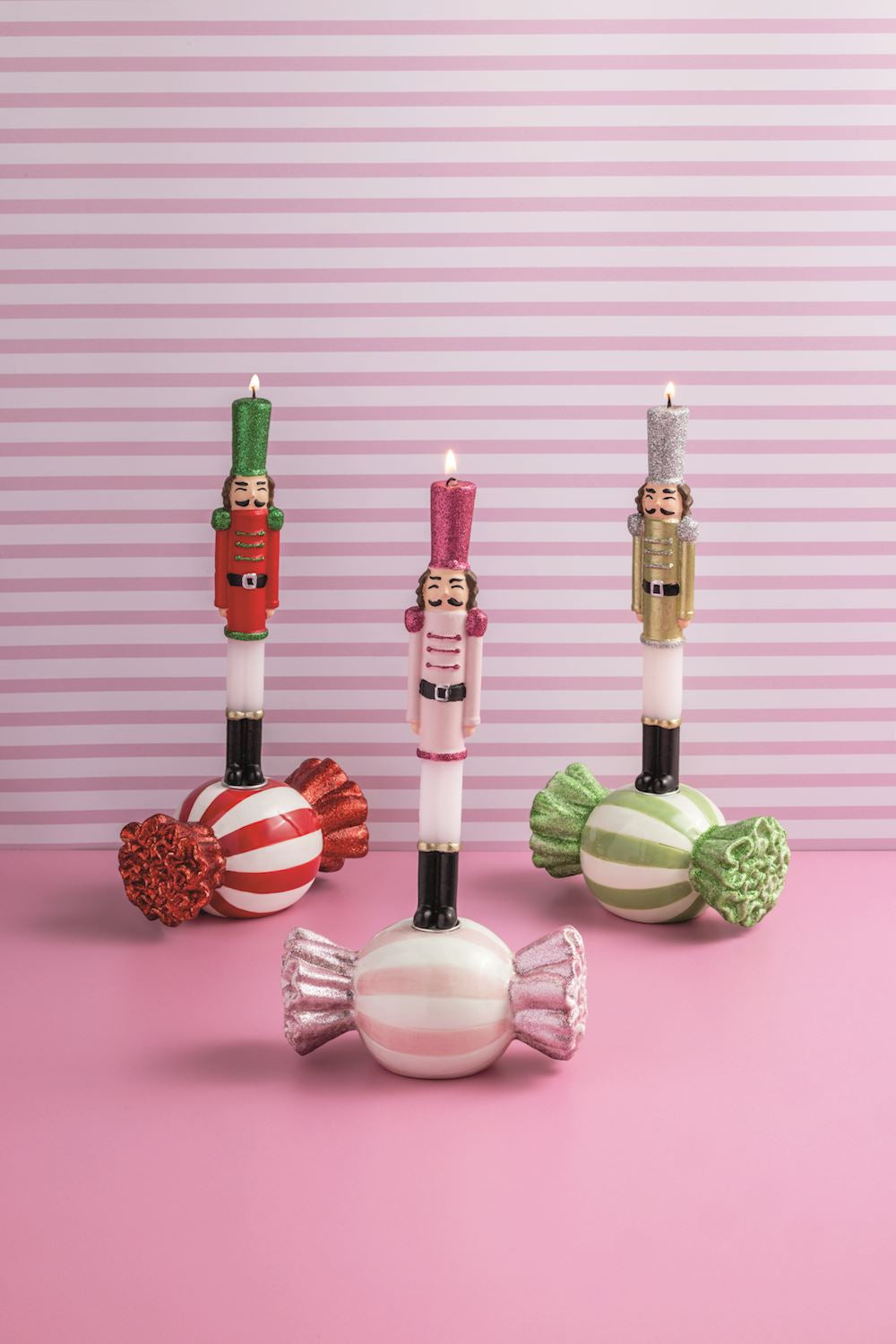 Mud Pie - Taper Candle - Glitter Nutcracker - Findlay Rowe Designs