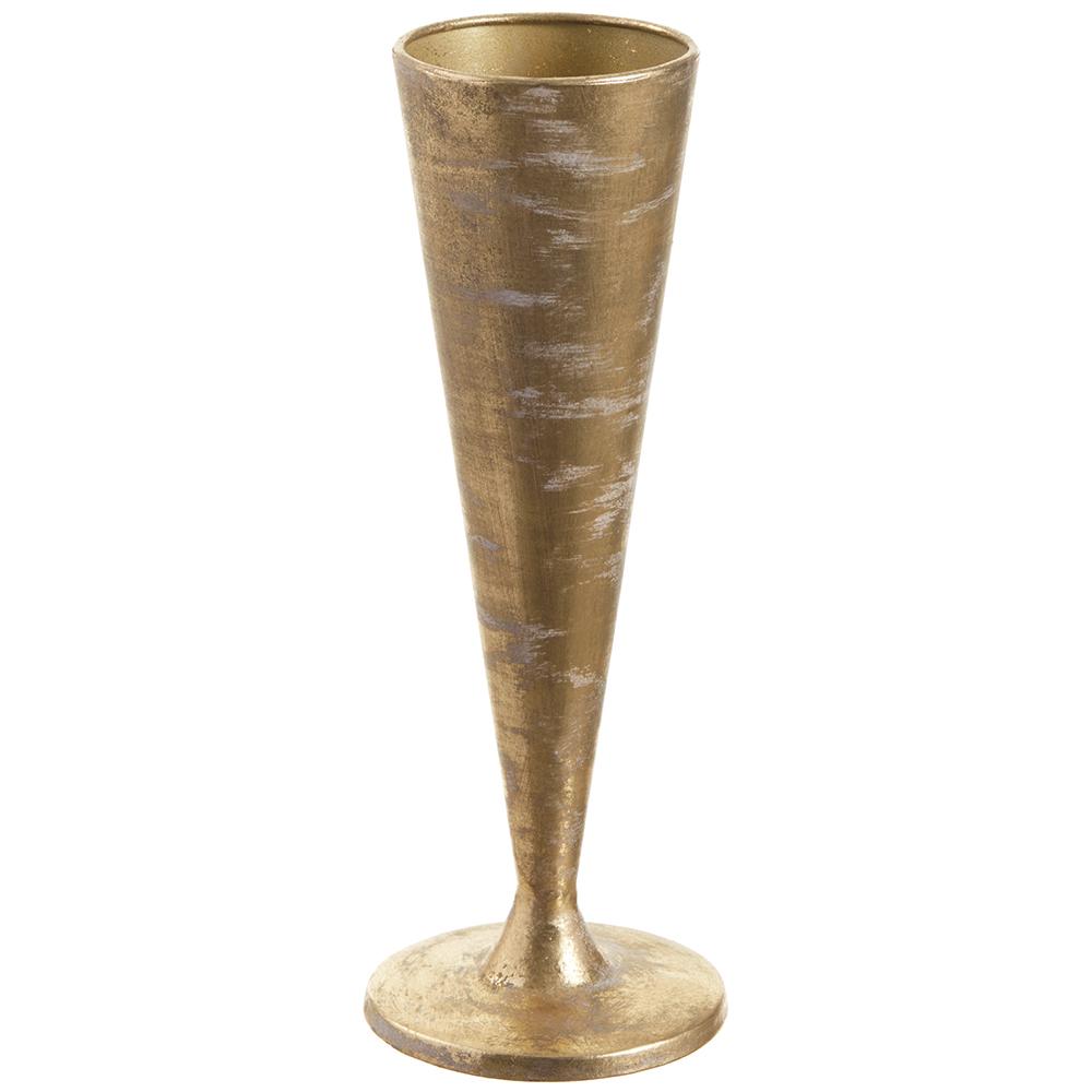 Metal Vase 12 - Gold Antique - Findlay Rowe Designs