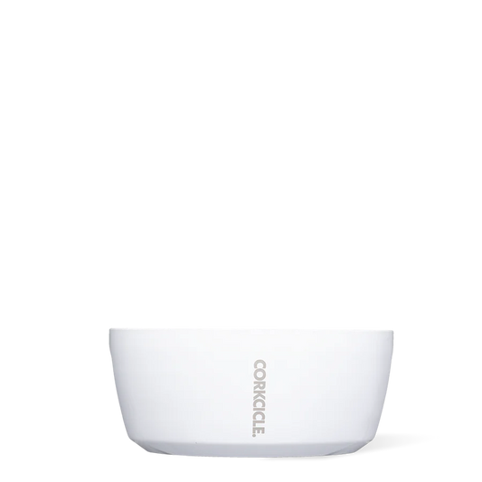 Corkcicle - 32oz Dog Bowl - Gloss White Stainless Steel - Findlay Rowe Designs