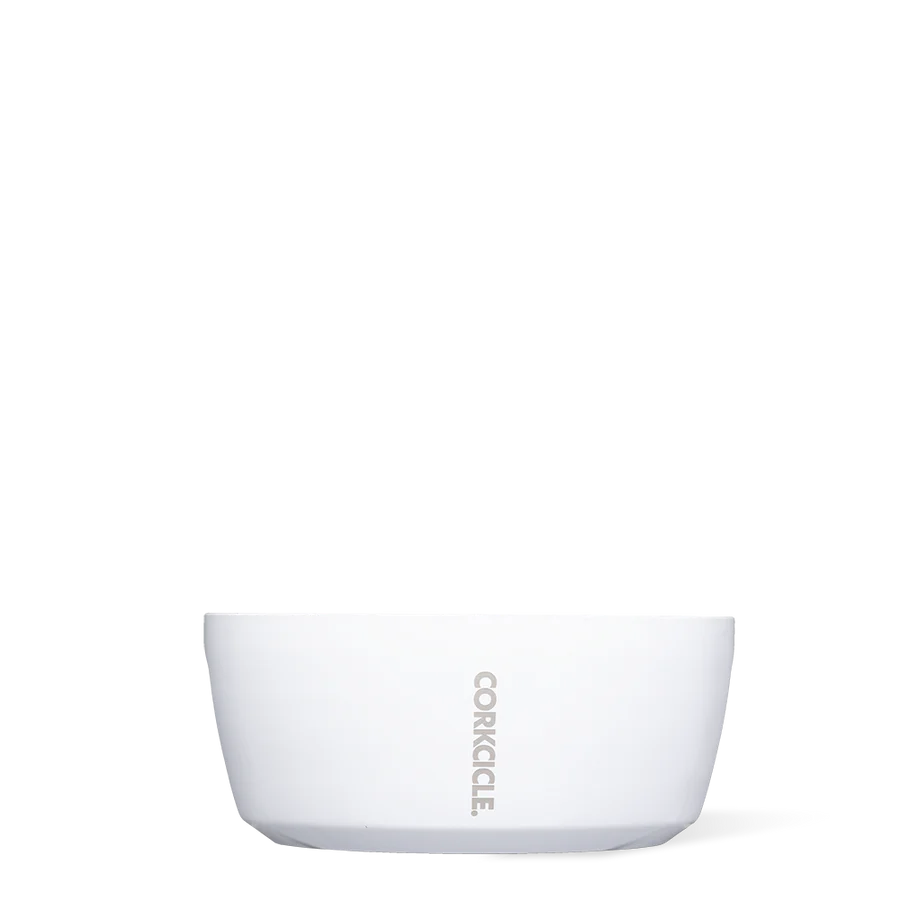 Corkcicle - 32oz Dog Bowl - Gloss White Stainless Steel - Findlay Rowe Designs
