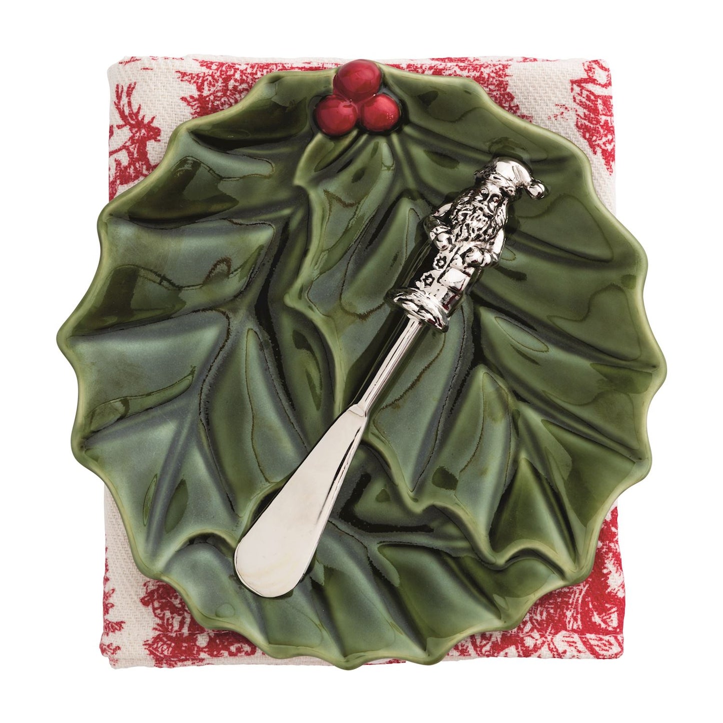 Mud Pie - Appetizer Set - Holly and Toile
