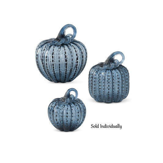 Pumpkins - Speckled Glass - Blue