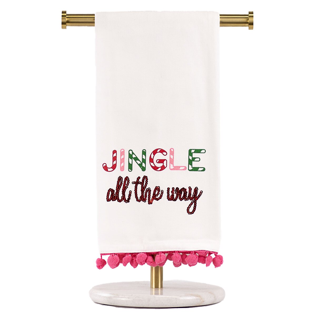Towel - Jingle All The Way - Pom Pom - Findlay Rowe Designs