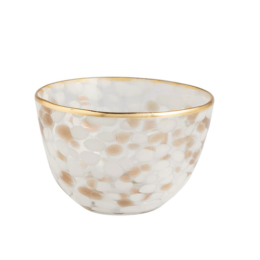 Mud Pie - White & Gold Tortoise Dip Bowl - Findlay Rowe Designs