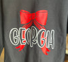 Sweatshirt - Georgia Red Bow - Black - Findlay Rowe Designs
