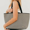 Pretty Simple Bags - Woven Tiffany Organizer Tote Bag - Checkered Black - Findlay Rowe Designs