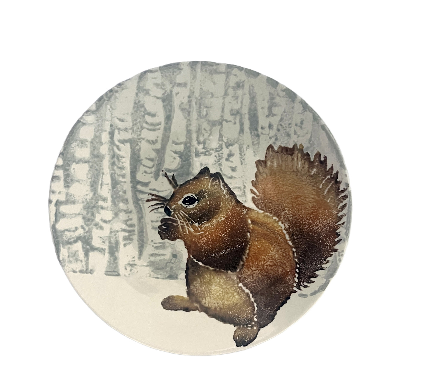 Clearance - Vietri - Into The Woods - Squirrel Small Round Platter - Findlay Rowe Designs