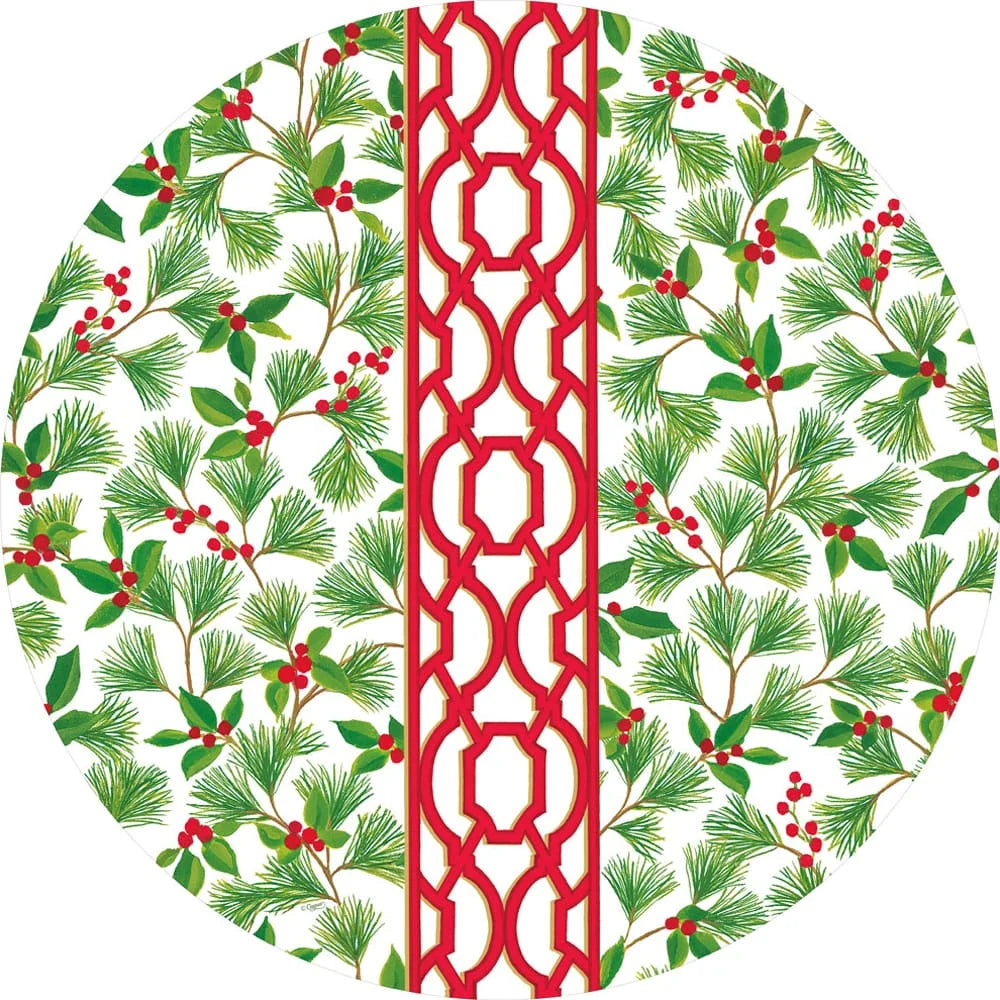 Caspari - Placemats Paper - Knots And Greenery - Findlay Rowe Designs