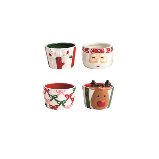 Mud Pie - Tidbit Bowl - Christmas Bow - Assorted - Findlay Rowe Designs
