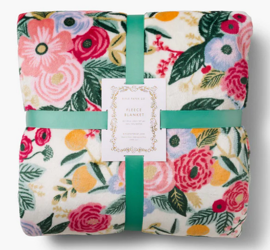 Rifle Paper Co - Fleece Blanket - Garden Party - Findlay Rowe Designs