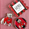 Lauren Dunn - Coaster - Acrylic Game Day - Bulldog - Red - Findlay Rowe Designs