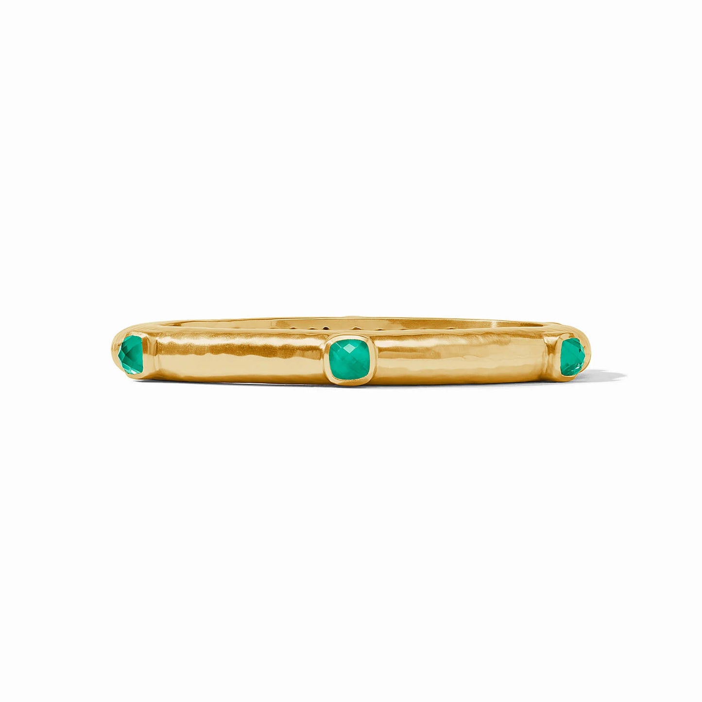 Julie Vos - Catalina Stone Hinge Bangle - Emerald Green - Findlay Rowe Designs