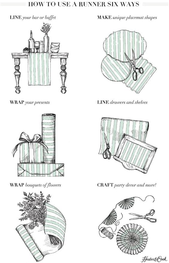 Hester and Cook - Table Runner Paper Roll - Stars and StripesHester and Cook - Table Runner Paper Roll - Stars and Stripes - Findlay Rowe Designs