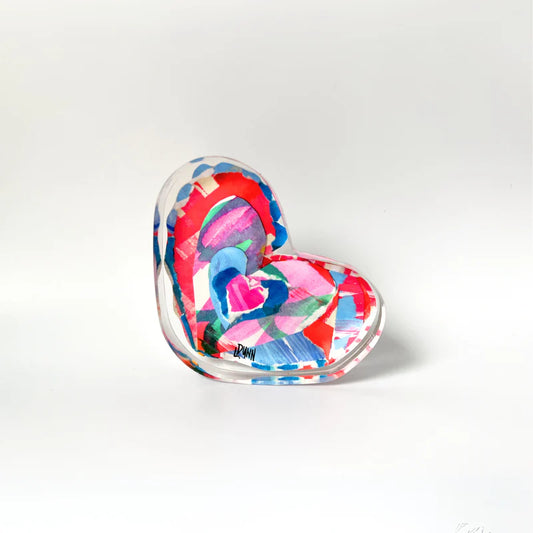 Lauren Dunn - Scalloped Heart Acrylic Block - Findlay Rowe Designs