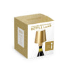 LED Cordless Bottle Lamp with Lampshade - Gold