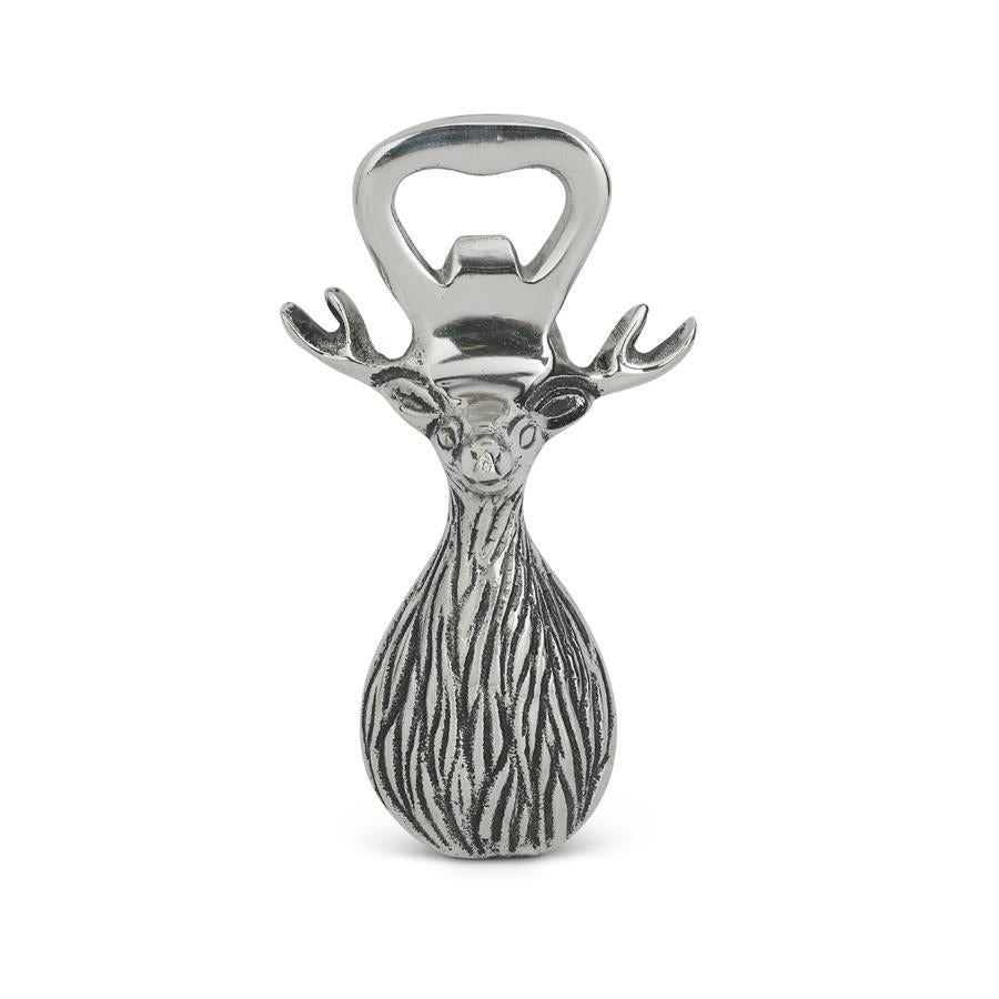 Bottle Opener - 5.5in Silver Deer Bust